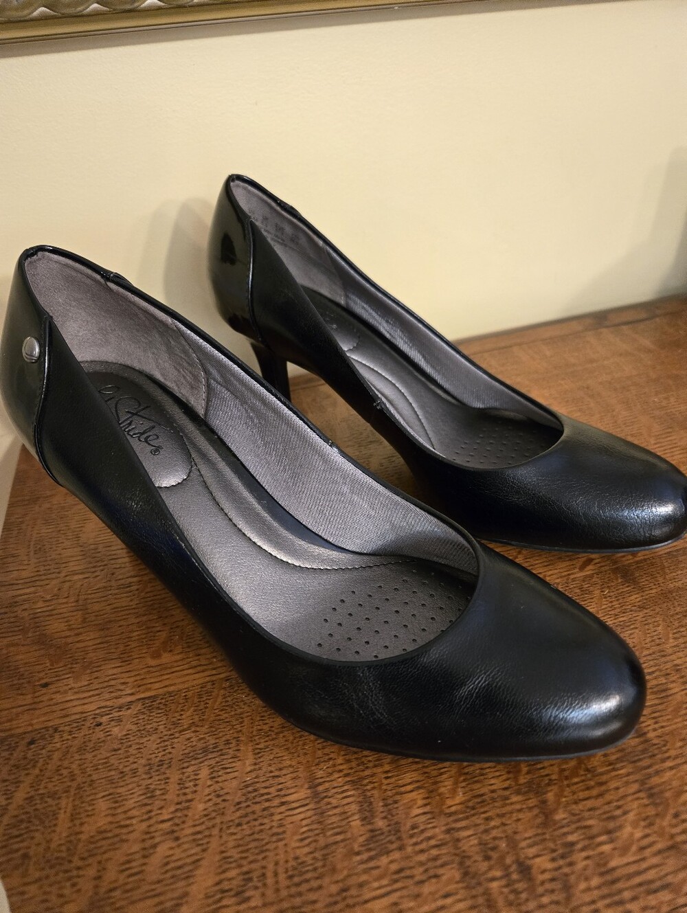 LifeStride Parigi Black Dress Pumps Heeled Shoes Comfort Soft System Size 7.5